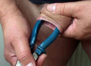 Thick pliers with foreskin - 4 vids